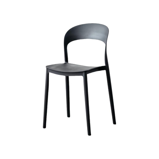 TuHome Patrick Modern Dining Chair, Sleek Upholstered Accent - Black