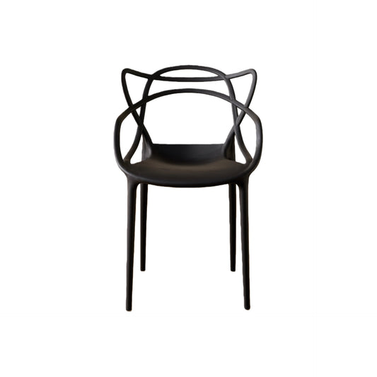 TuHome Palermo Modern Dining Chair, Sophisticated High-Back - Black
