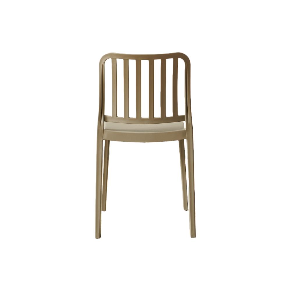 TuHome Brooklyn Industrial Dining Chair, Modern Urban Accent - Taupe
