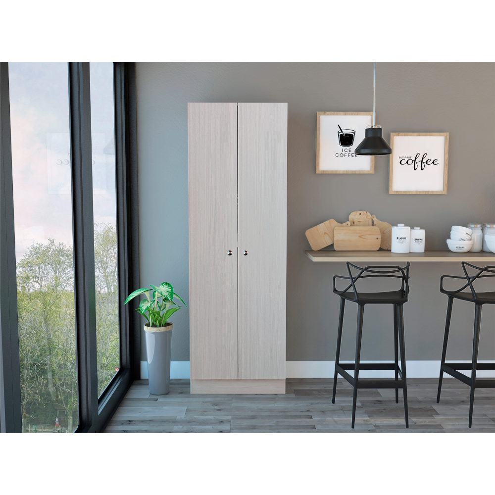 Lombardi Tall Cabinet with Five Drawers, Kitchen Pantry