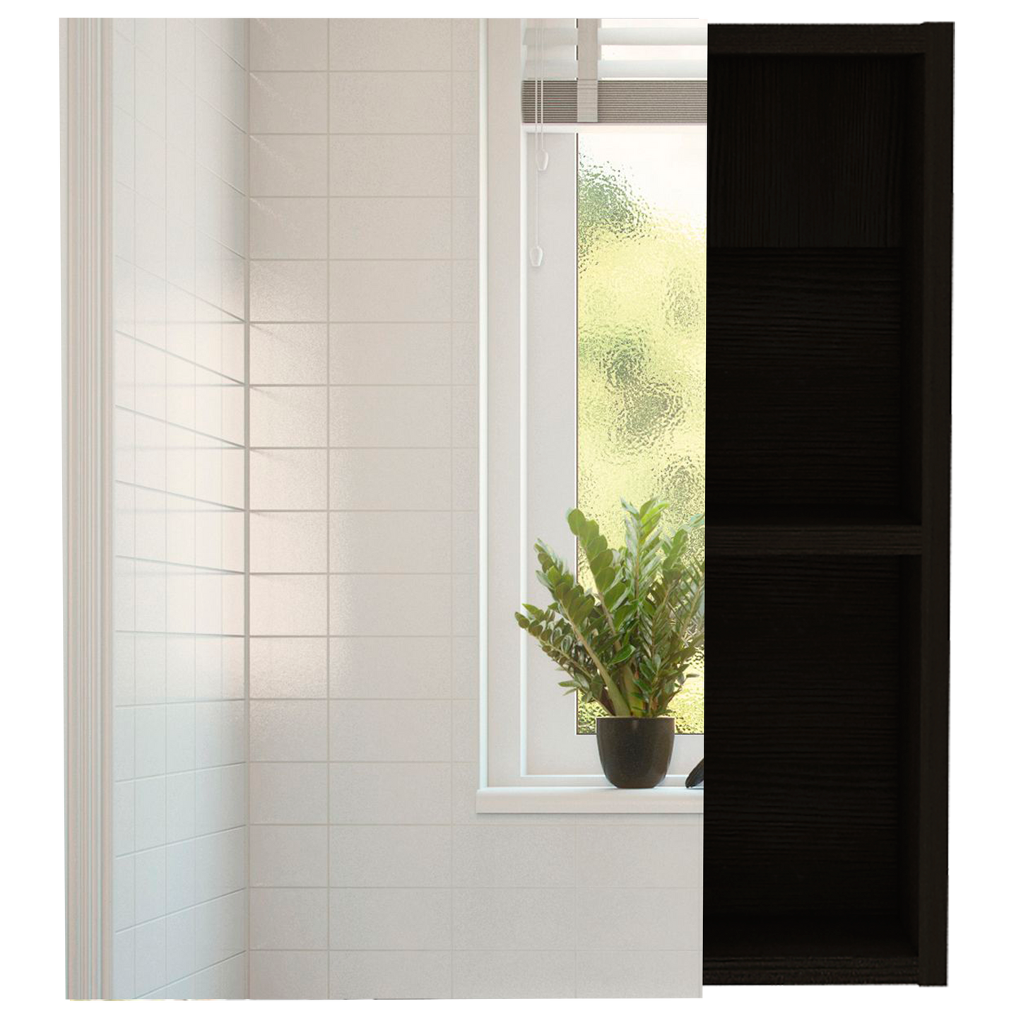 Chelsea 2 Piece Bathroom Set, Black Wengue Finish