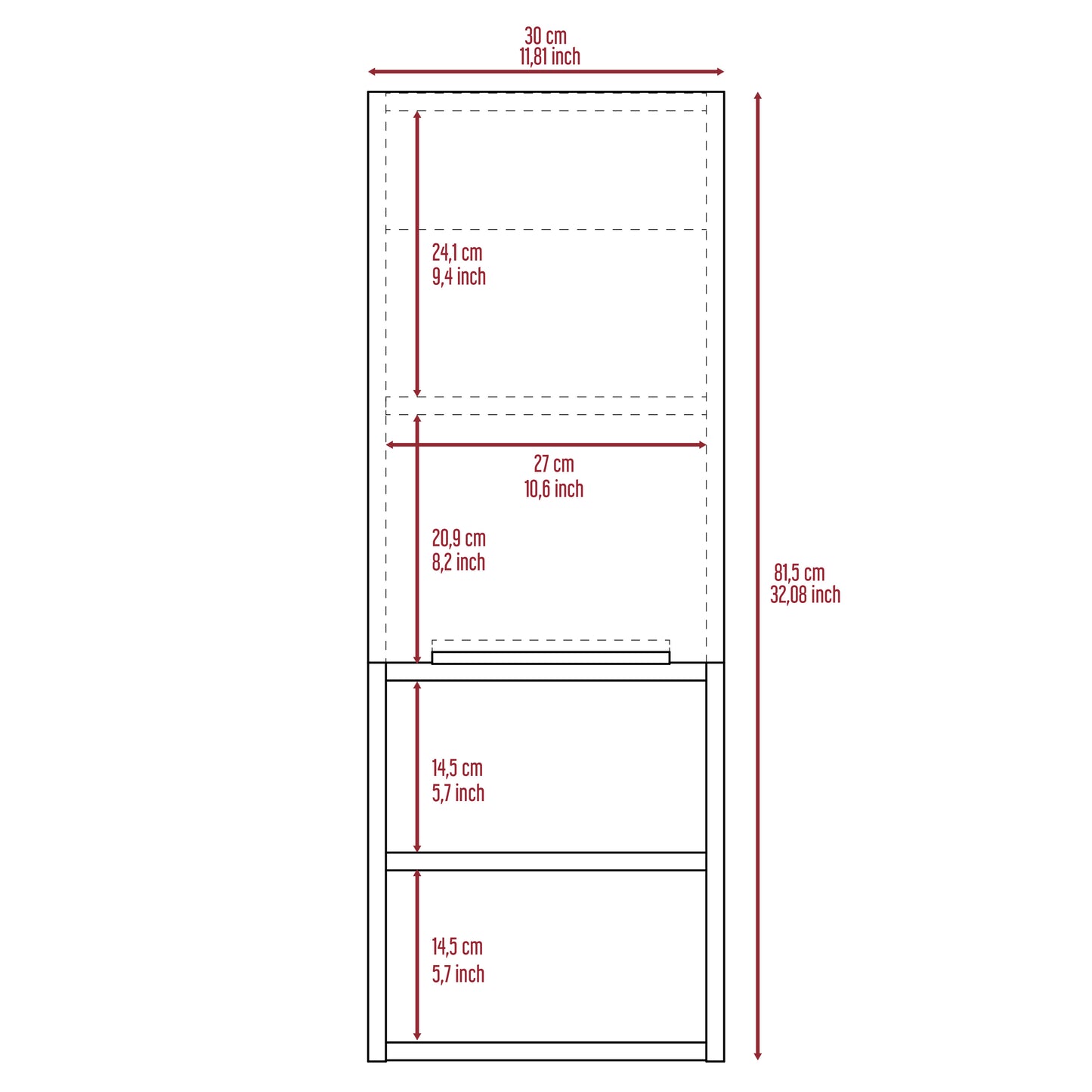 Cranston 2 Piece Bathroom Set, Linen Cabinet + Medicine Cabinet, White Finish