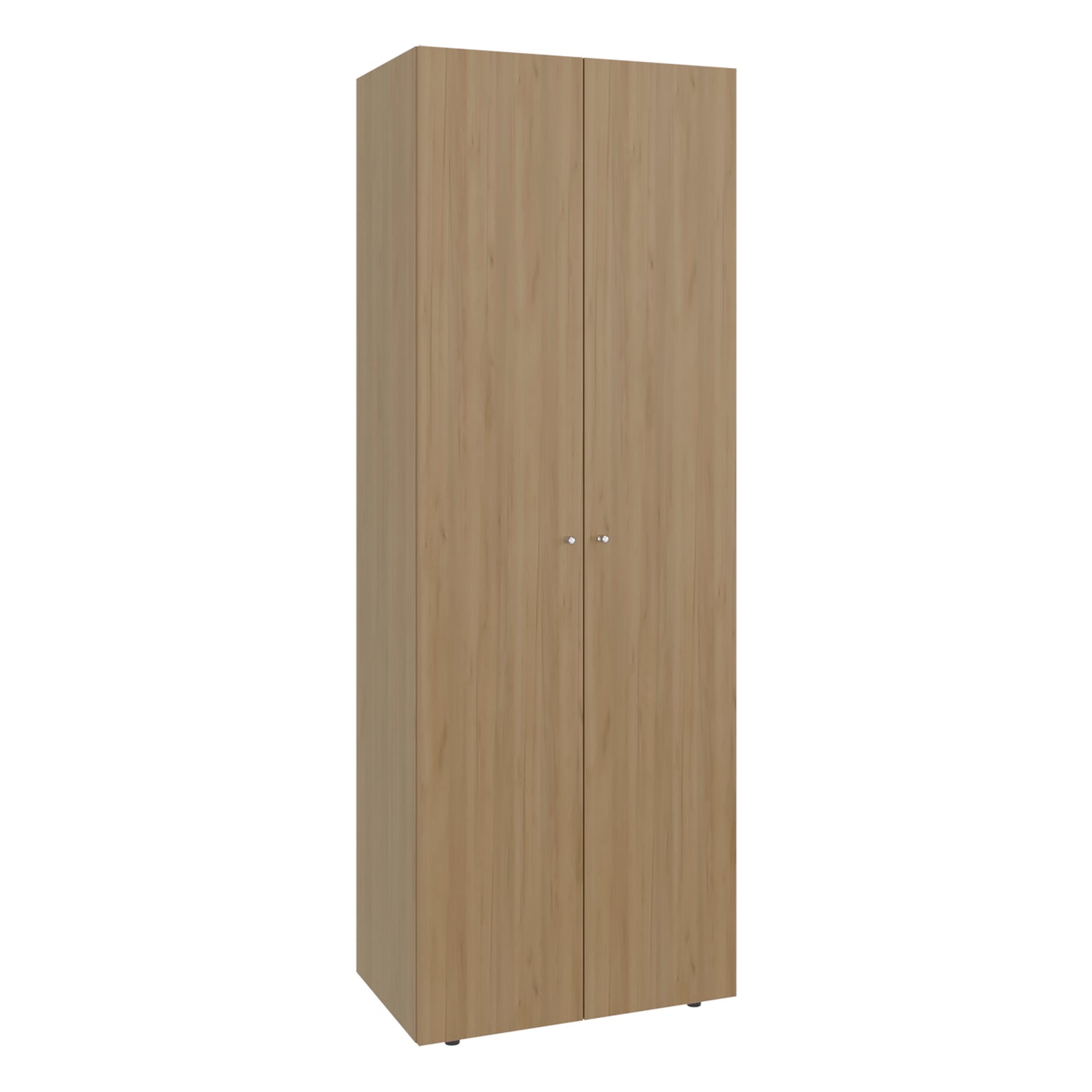 Home 2 Doors Closet System Armoire, Hanging Rod and Storage Shelf, Modern Armoire for Bedroom Organization Storage