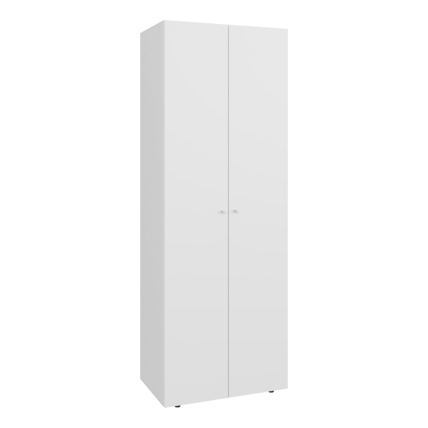 Home 6 Piece, 10 Door Closet System, Top Storage Shelves, Wide Armoire for Bedroom Storage and Organization, Natural Oak