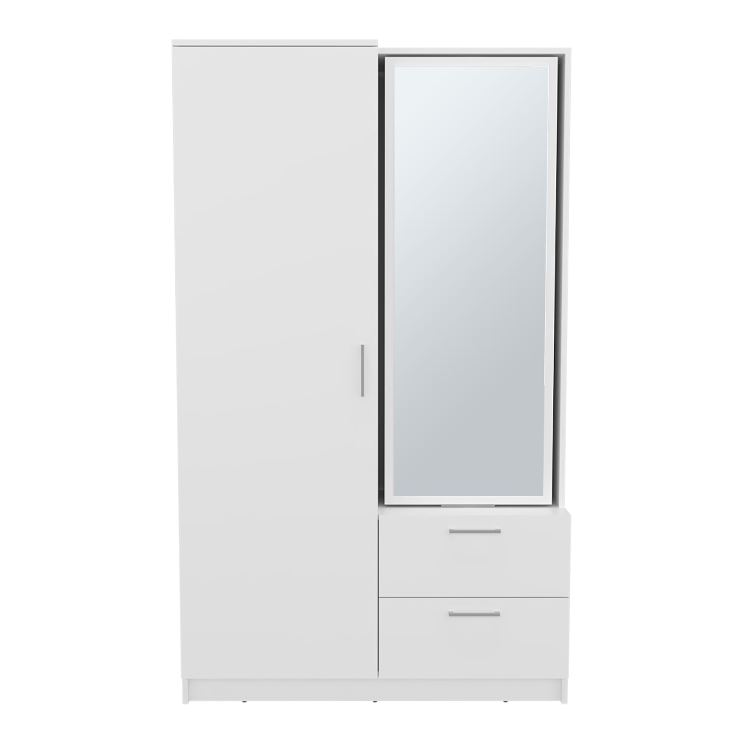 Seville Armoire with Mirror and A Lage Door, Two Drawers