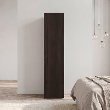 Home Linen Freestanding Tall Cabinet with Single Door and 4 Horizontal Storage Shelves, Cabinet for Bathroom, Bedroom or Laundry Room