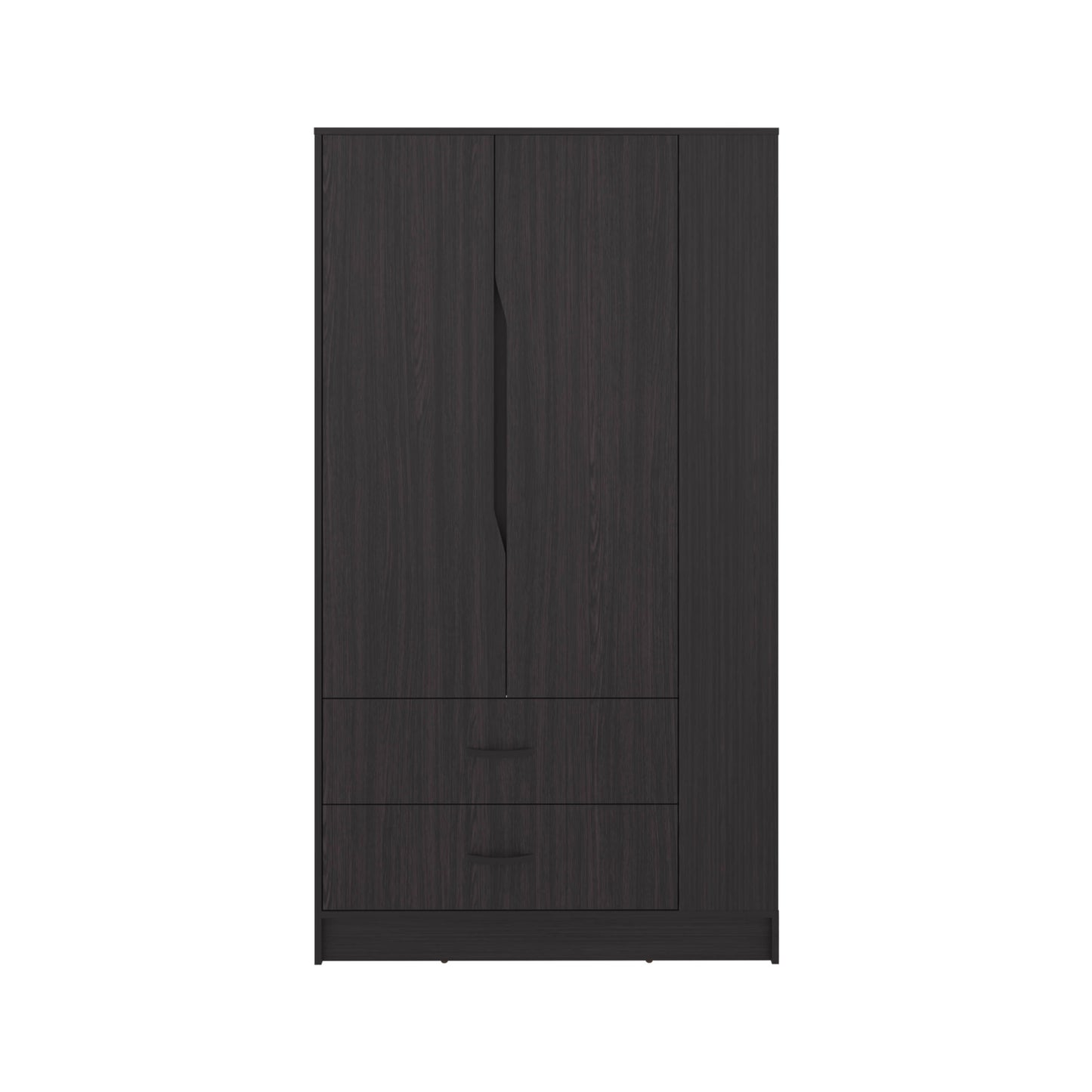 Dakota Armoire With Double Doors, Hanging Rod And Interior Shelves, Freestanding Modern Wardrobe