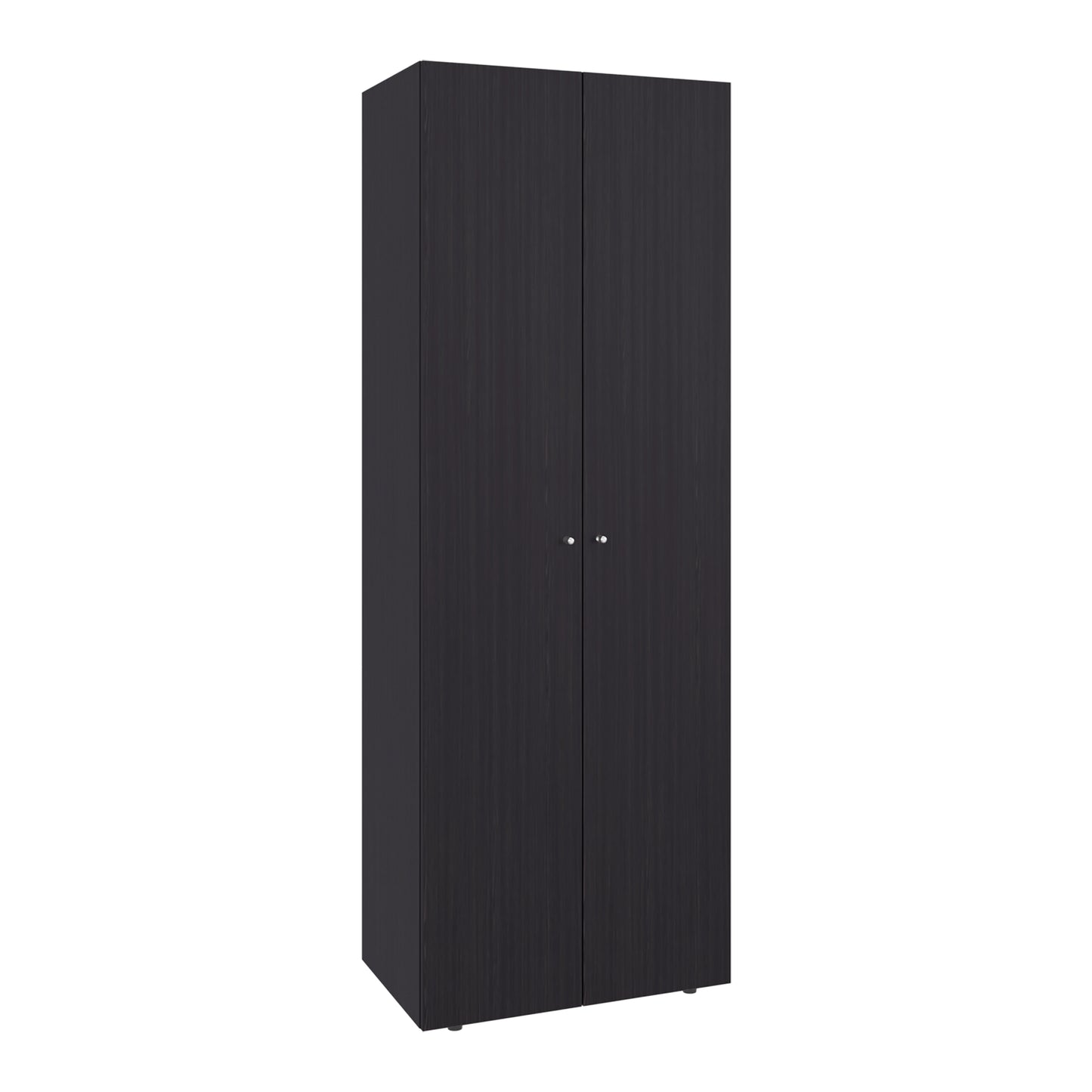 Home 2 Doors Closet System Armoire, Hanging Rod and Storage Shelf, Modern Armoire for Bedroom Organization Storage