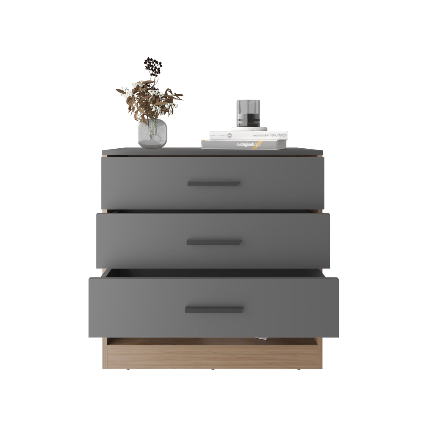 Alder 27" High Dresser with Three Drawers