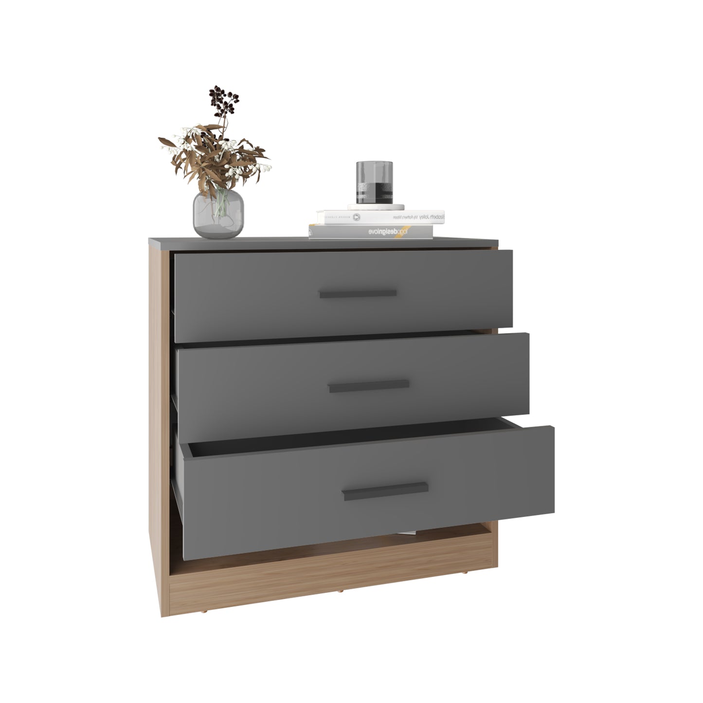 Alder 27" High Dresser with Three Drawers
