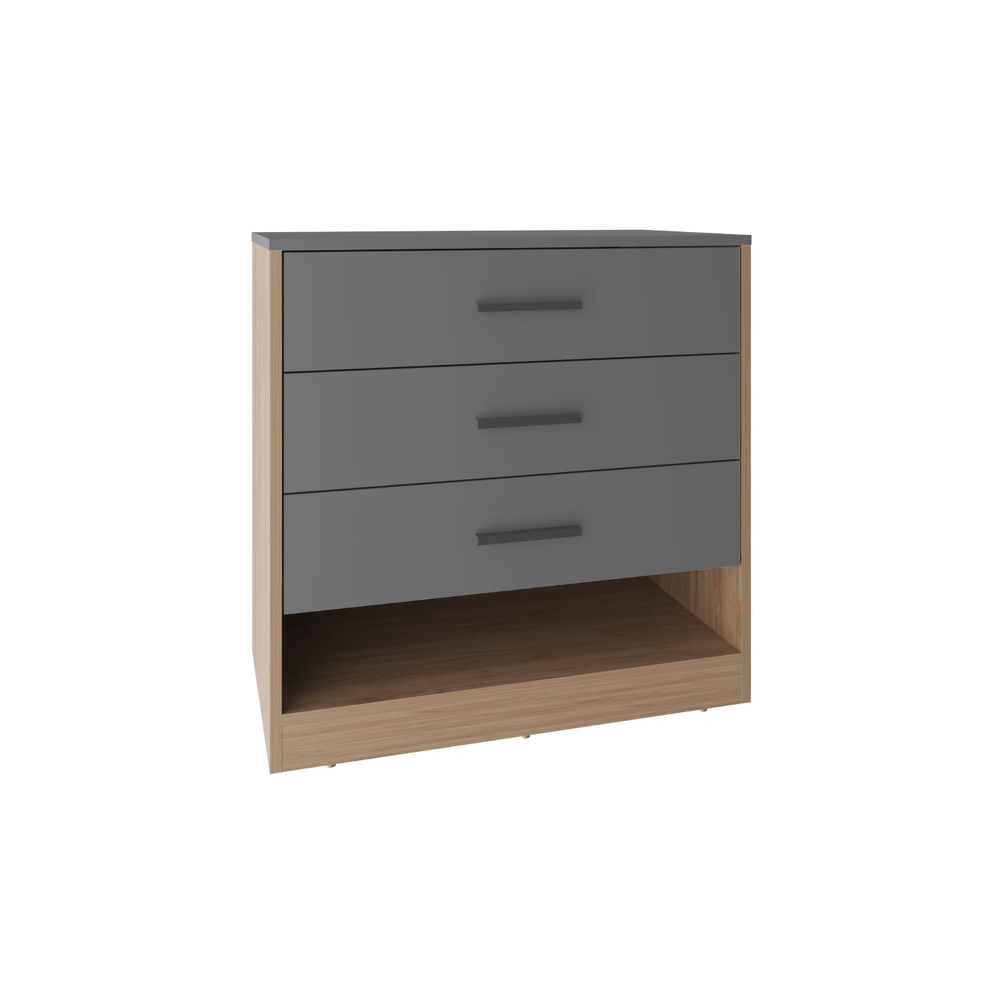 Alder 27" High Dresser with Three Drawers
