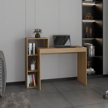 Britt 43" Wide Writting Desk, Dark Walnut
