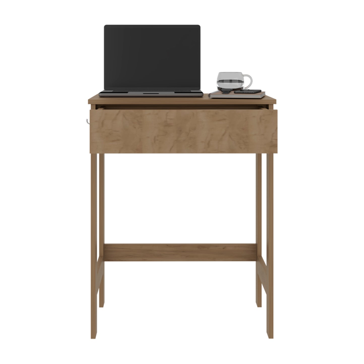 Hills Computer Desk With 2 Side Shelves And Spacious Worksurface