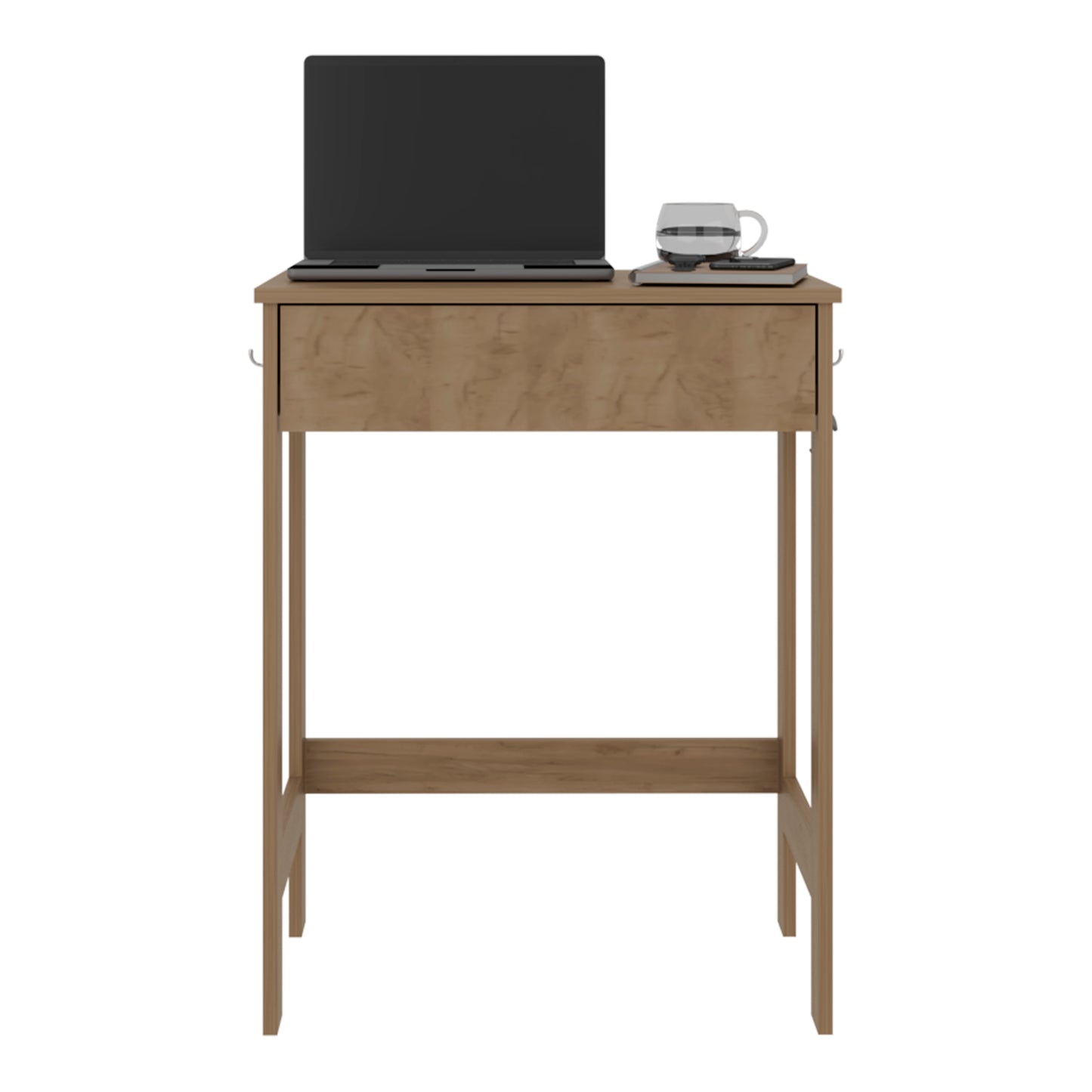 Hills Computer Desk With 2 Side Shelves And Spacious Worksurface