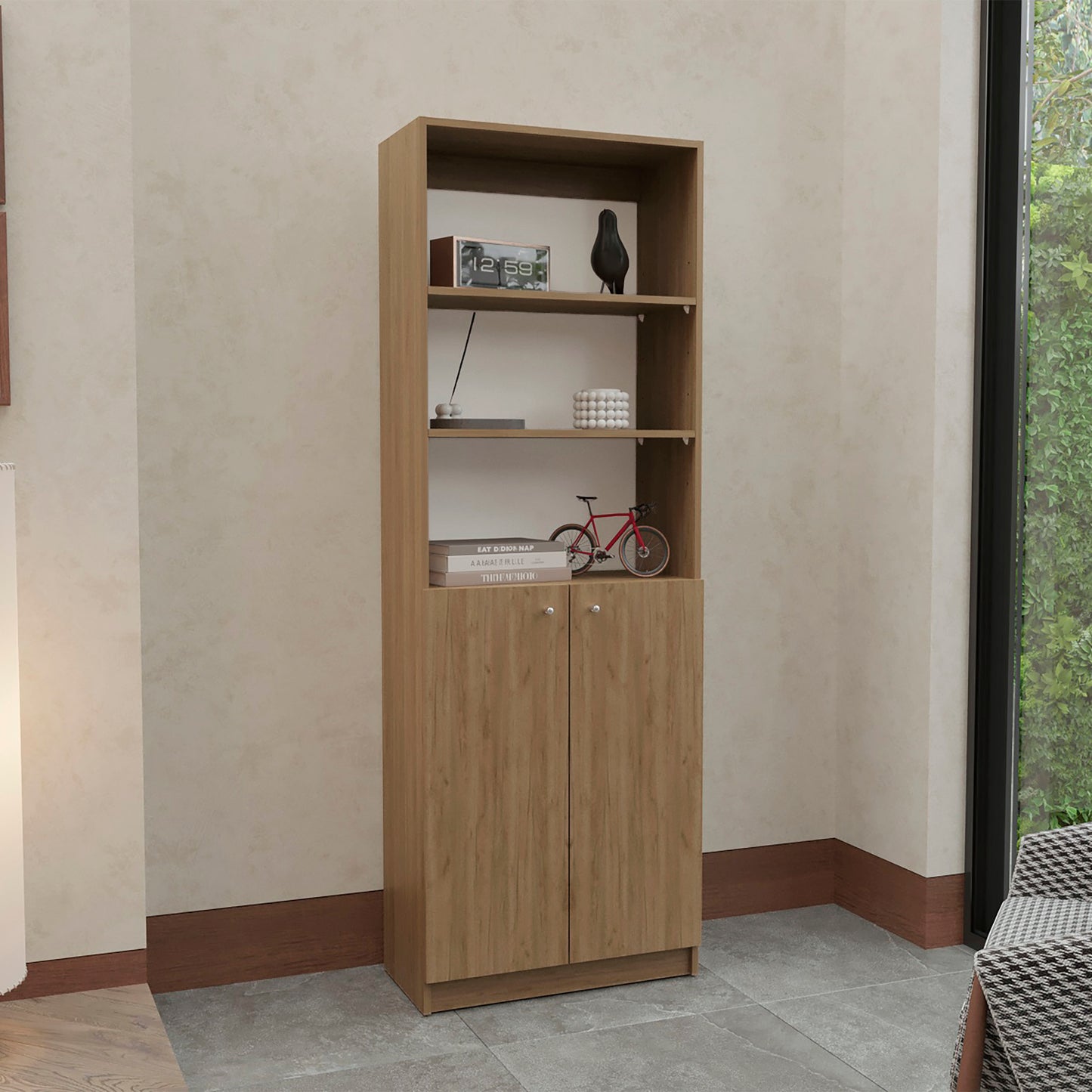 Home 2-Door Bookcase