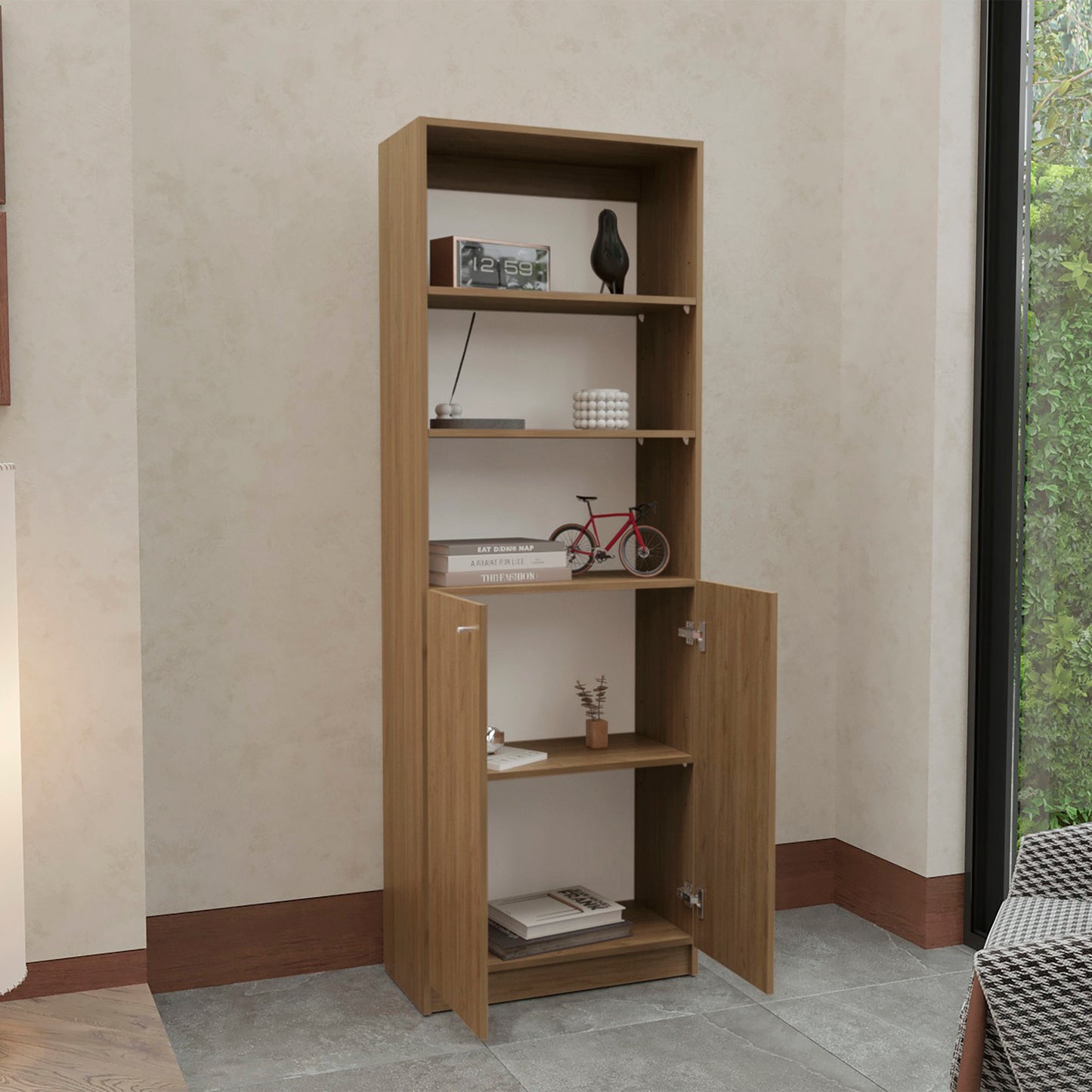 Home 2-Door Bookcase