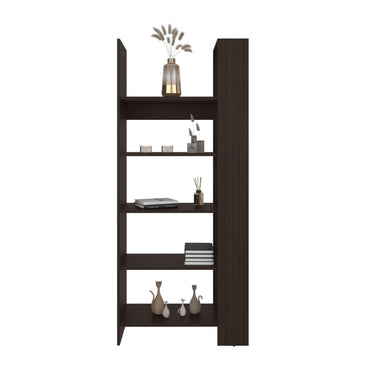 TUHOME Woodstock Bookcase with Four Spacious Open Shelves, Modern Vertical Freestanding Design for Books, Décor and Everyday Essentials, Stylish Storage Solution Ideal for Living Rooms, Offices, Bedrooms and Contemporary Spaces