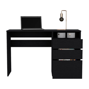 Dublin Three Drawer Computer Desk, One Shelf