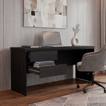 Toronto Modern Computer Desk with Storage Shelves, Spacious Workstation, Writing Table for Home Office, Study, Bedroom or Remote Work