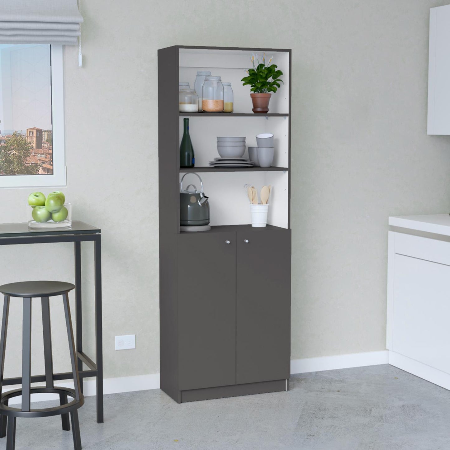 Home 2-Door Bookcase