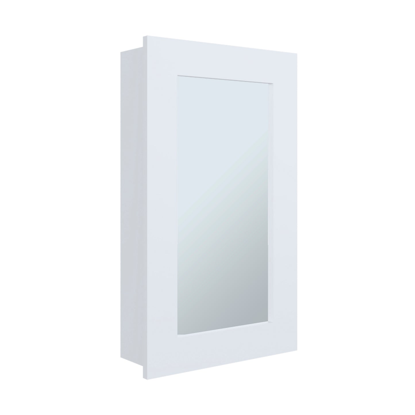 Juno 25.7" H x 15.7" W Narrow Mirror Medicine Cabinet, One door with Three interior Shelves for Bathroom, Kitchen