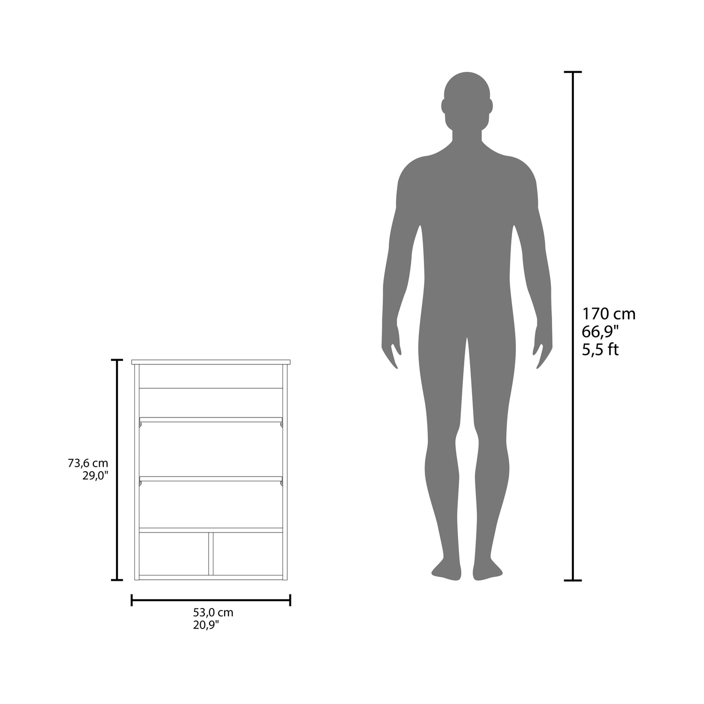 Vina Medicine Cabinet with Mirror and Cubby Shelving