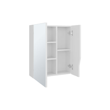 Tiuna Wall-Mounted Mirror Medicine Cabinet with 5 Interior Shelves, Double Doors, Built-In Organizer, Modern Space-Saving Design for Toiletries & Essentials