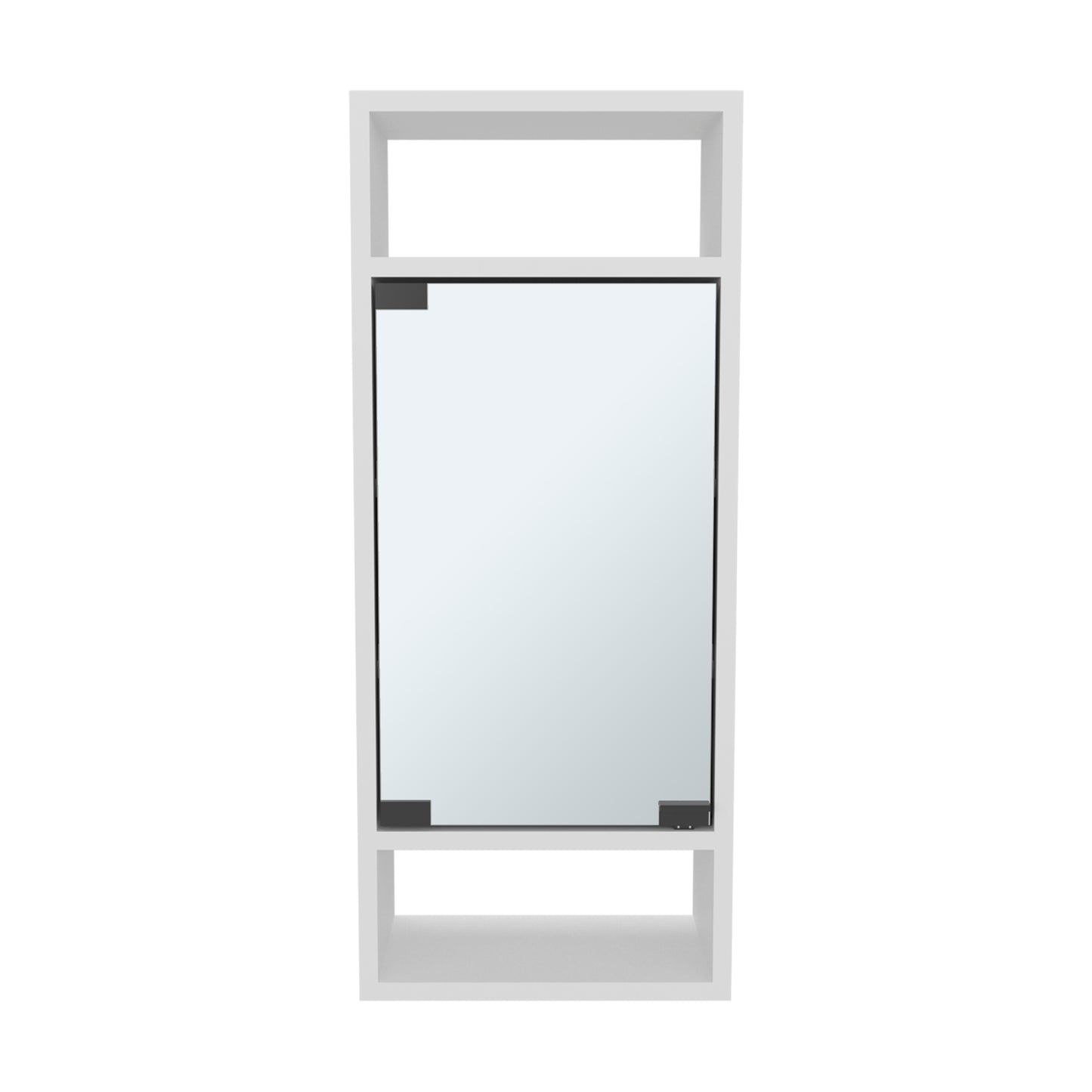 Uros Wall-Mounted Mirror Medicine Cabinet With One Door And Interior Storage Shelves