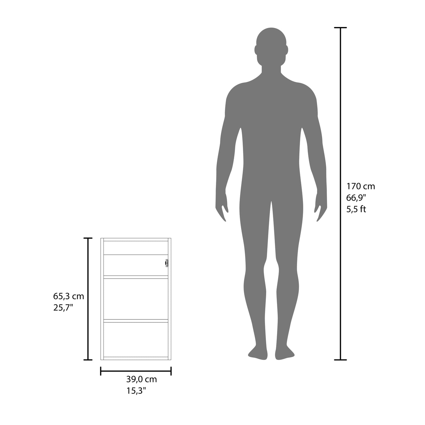Juno 25.7" H x 15.7" W Narrow Mirror Medicine Cabinet, One door with Three interior Shelves for Bathroom, Kitchen