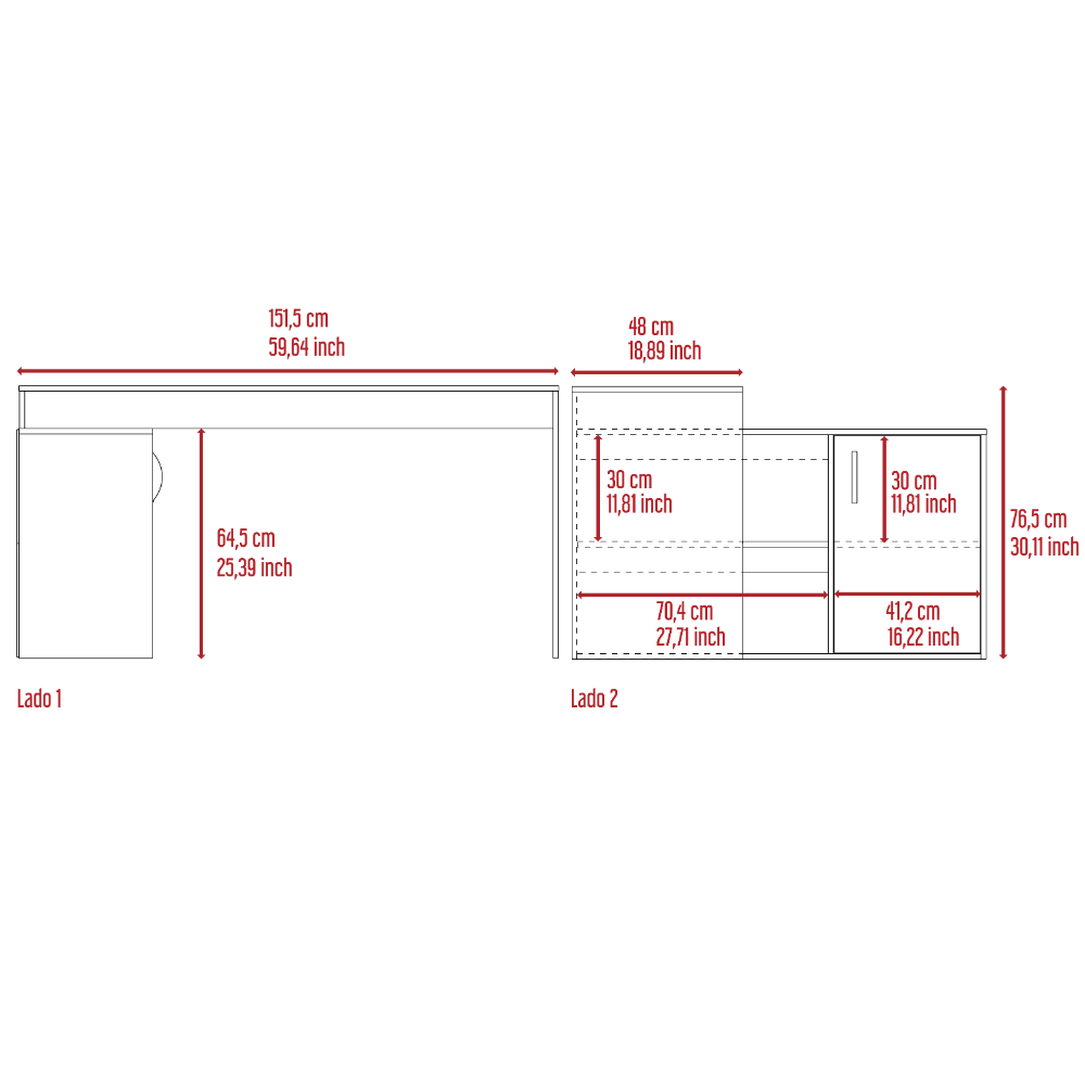 Office set, L-Shape Desk + Office chair