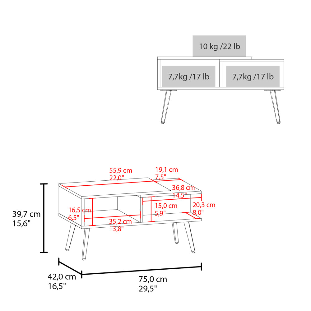 Coffee Table Aranjuez 29" Wide
