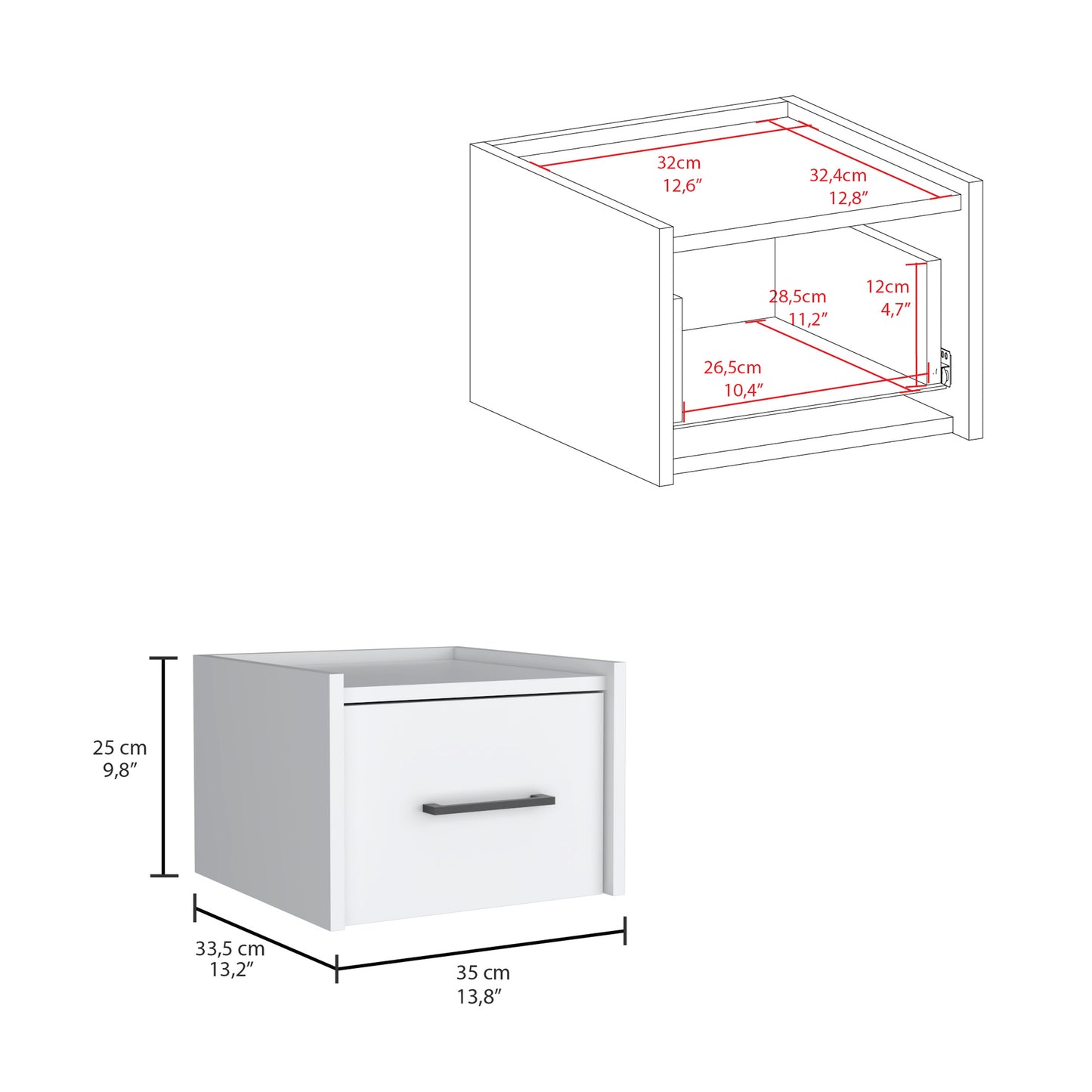 Boa Floating Nightstand