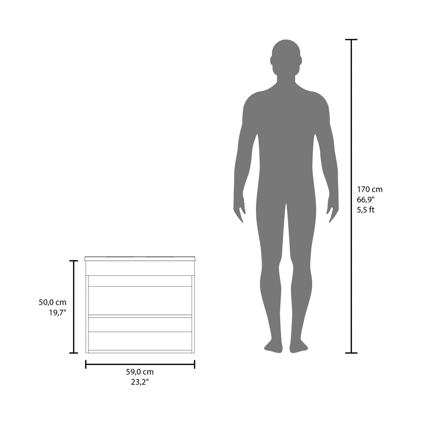 Chaux Floating, Wide Double Door Vanity, With Resin Sink And Two Shelves, Bathroom Storage