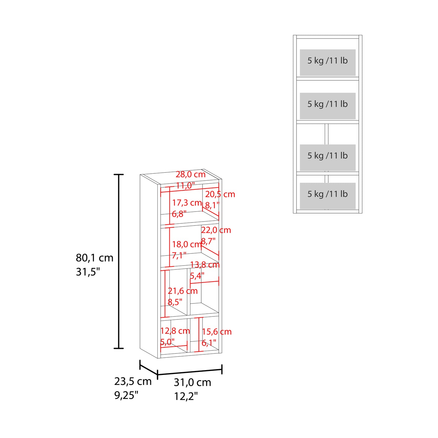 Niwot Wall Bathroom Cabinet, One Door, Organizer For Toiletries And Towels