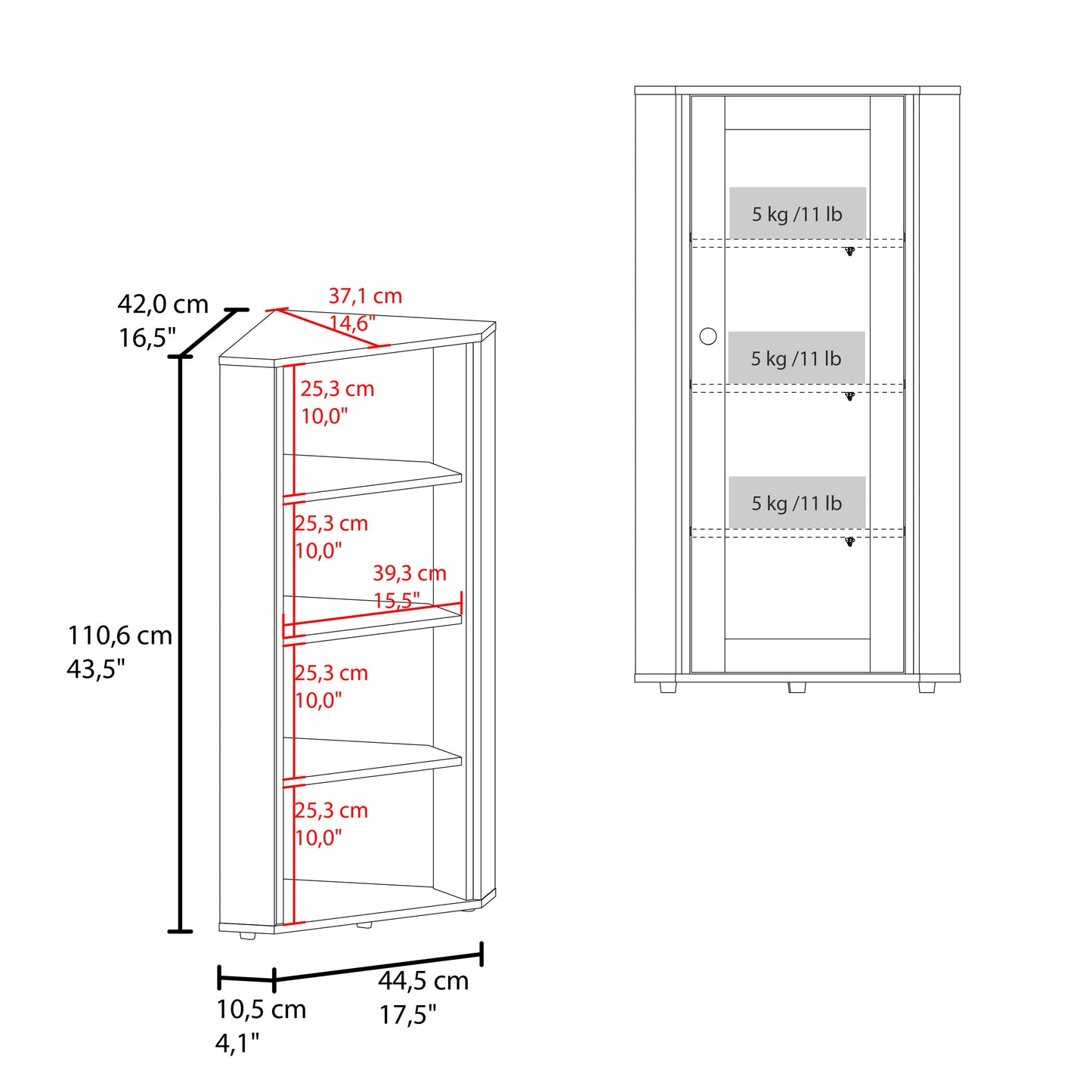 Genova Display Cabinet with Glass Door Storage, Modern Showcase, Multipurpose Storage Unit