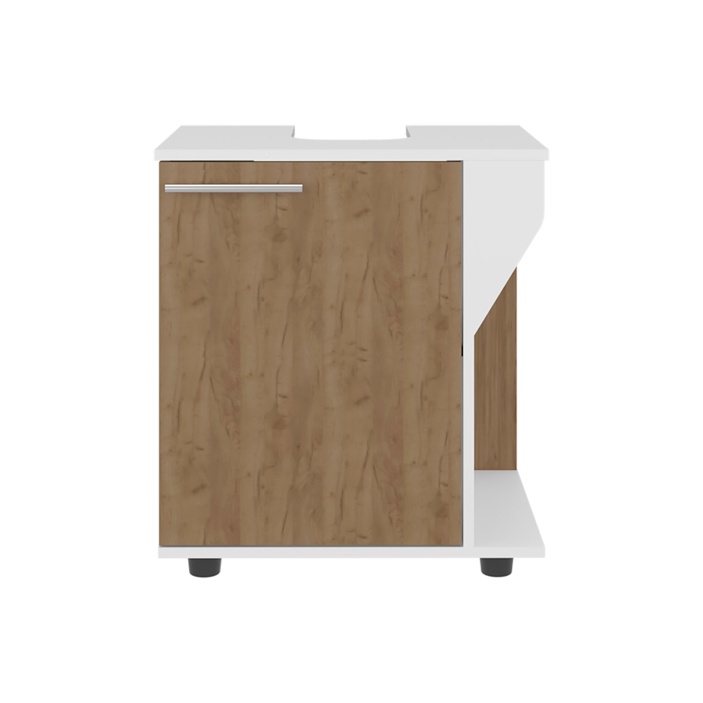 Phillips Under Sink Cabinet, Double Door Storage with Open Back for Pipes, Wide Unit, Freestanding Cabinet