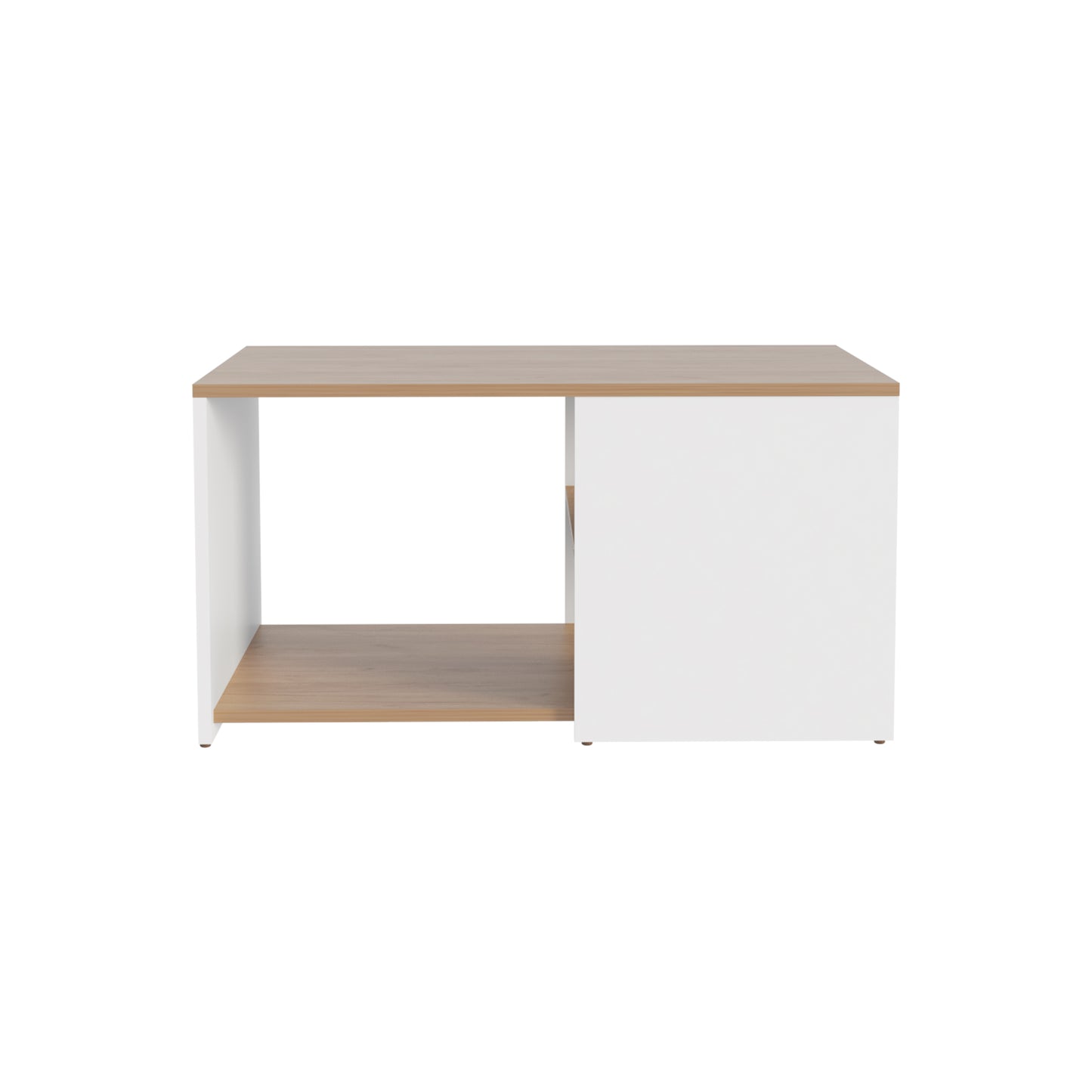 Adele 31" Wide Coffee Table with Three Shelves, Living Room, tables