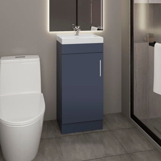 Madrid Floorstanding Bathroom Vanity with Sink, Modern Look Storage Cabinet for Bathroom Organization