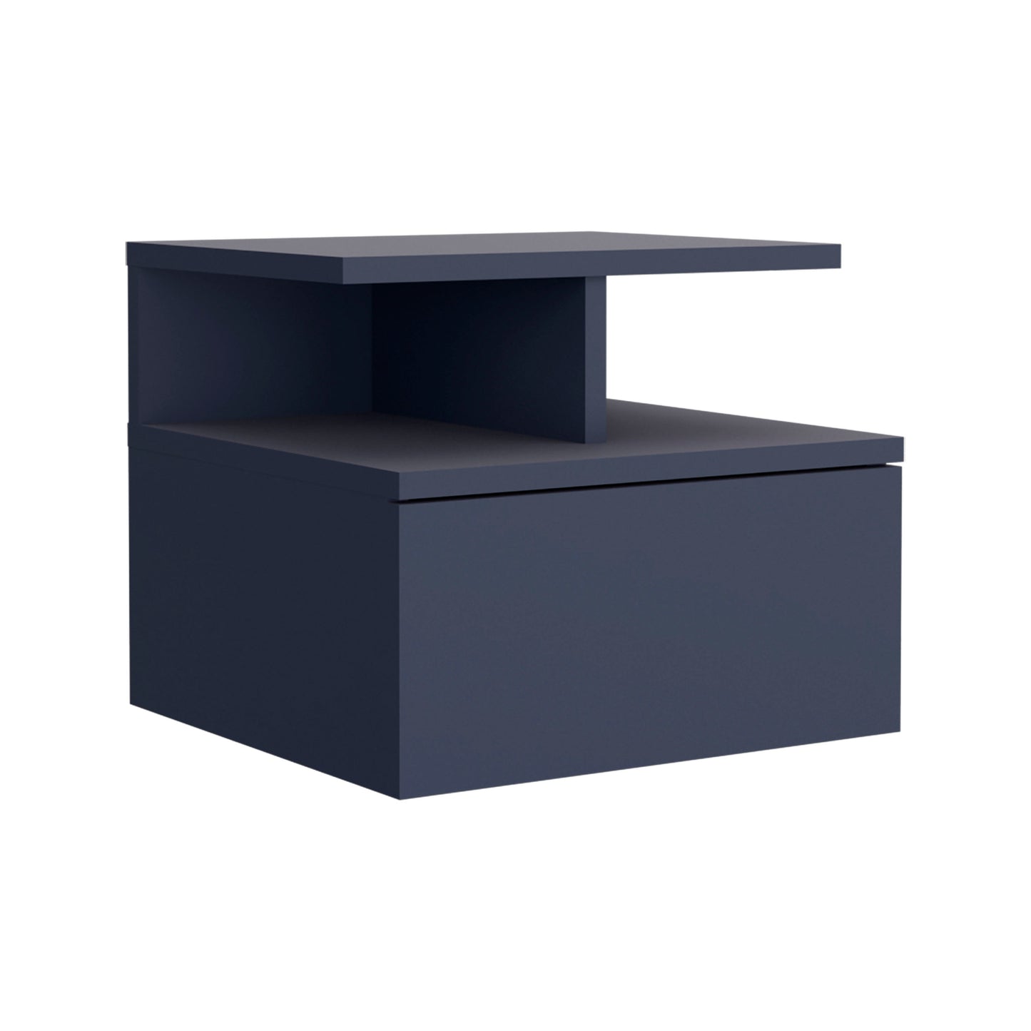 Adele Floating Nightstand, With One Drawer And Two Small Below Shelves For Storage or Decor
