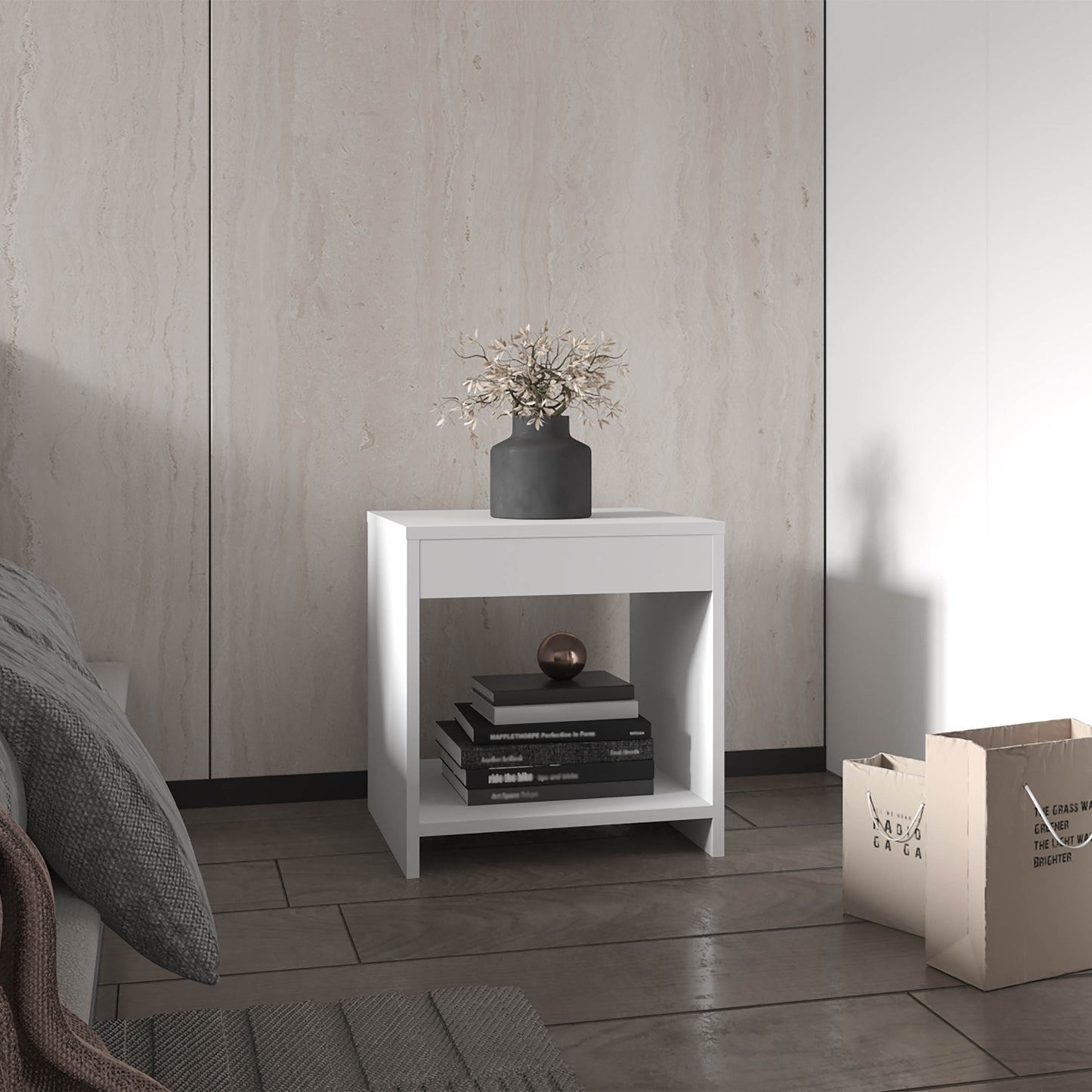 Chroma Nightstand, 1-Tier, One shelf, Engineered Wood