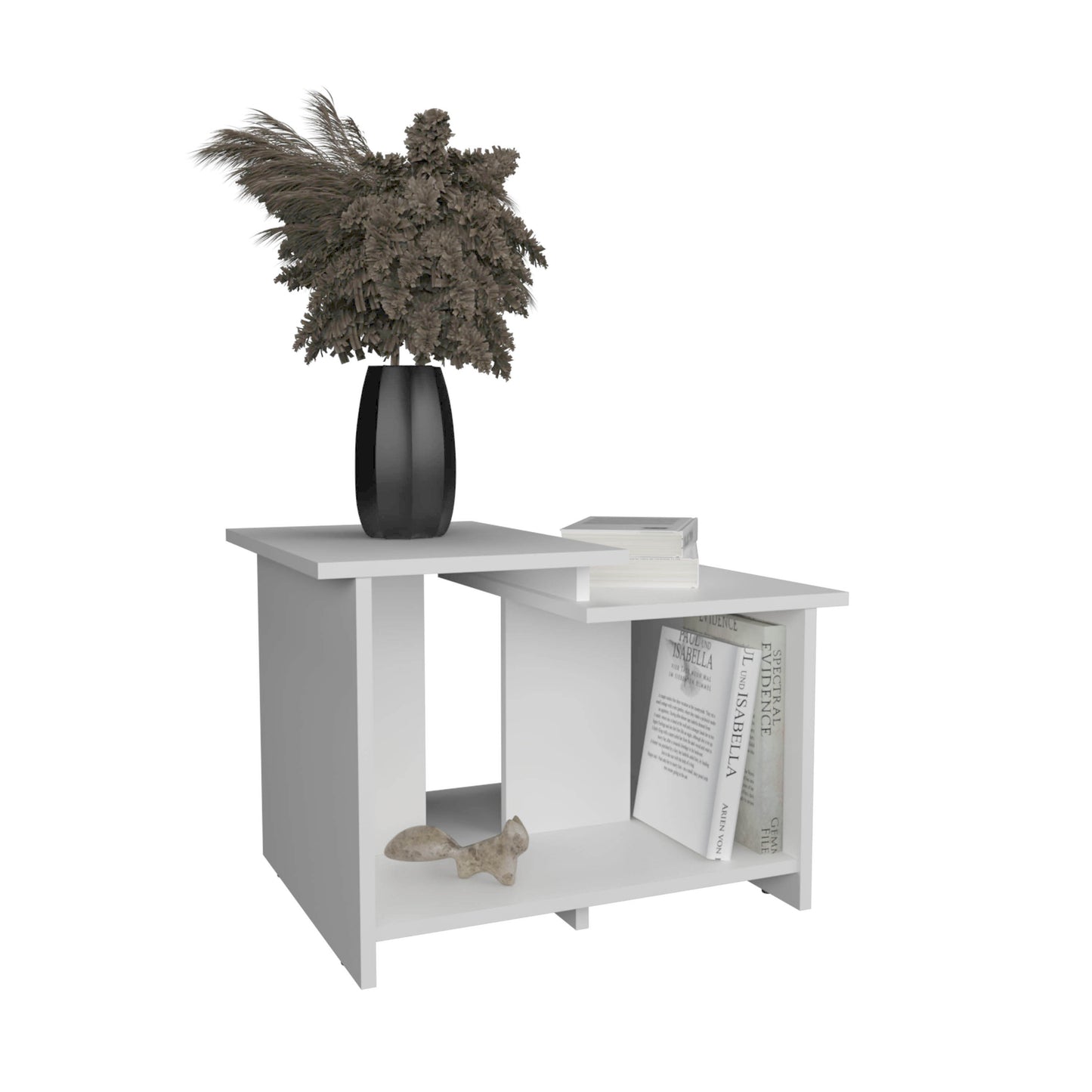 Weman 23.6" W  Coffee Table with Open Shelf Living Room, Home Office Storage