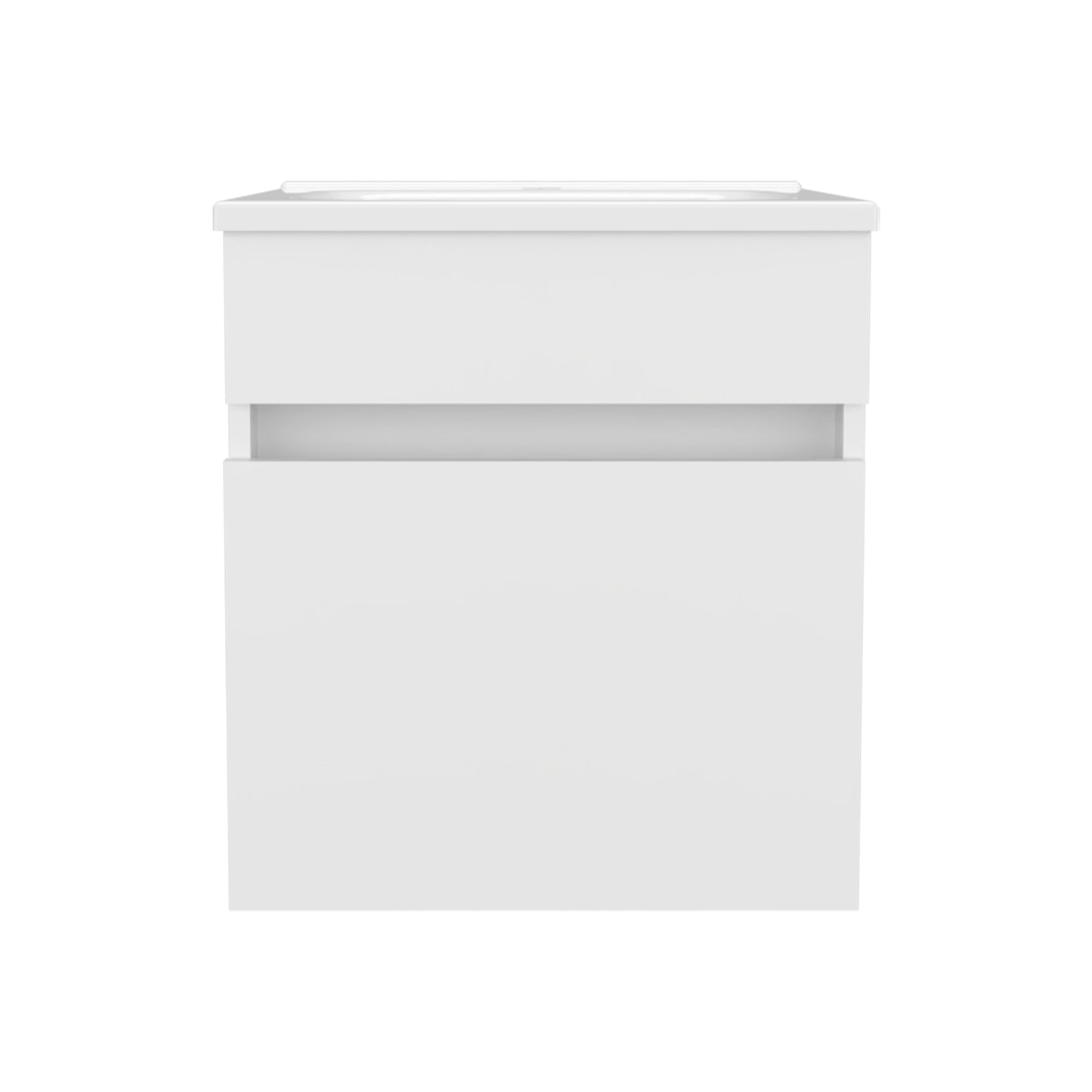 Floating Vanity Primavera 18" Wide, One Drawer with shelf