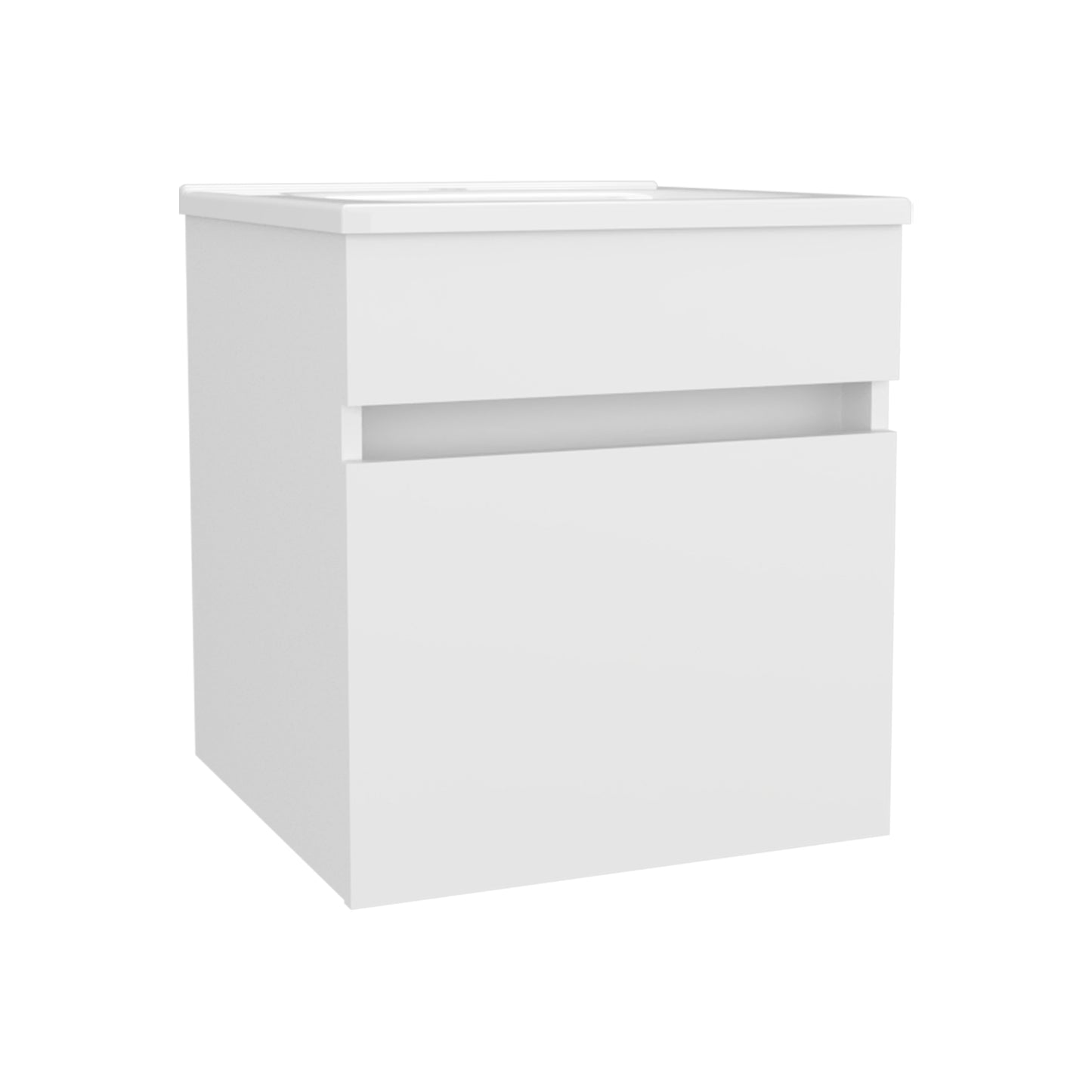 Floating Vanity Primavera 18" Wide, One Drawer with shelf