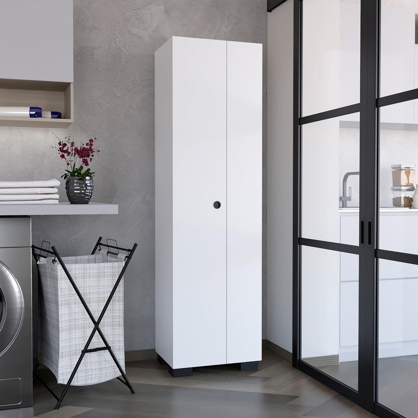 Lake Broom Cabinet, Mop Cabinet for Patio