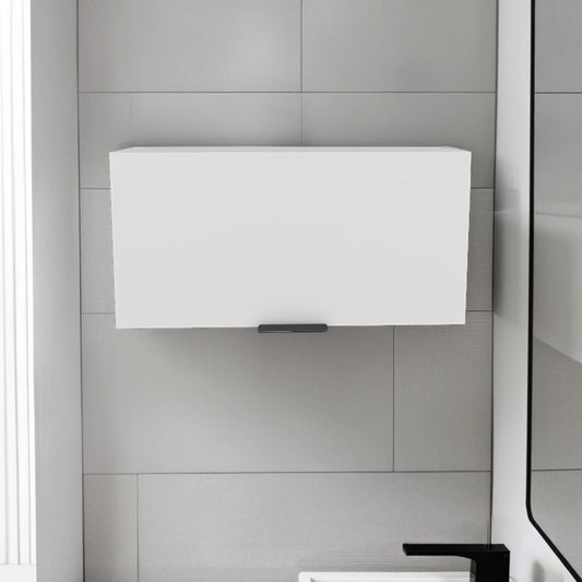 Elsah Pull-Up Door Wall Cabinet, Compact Kitchen, Garage or Bathroom Storage Unit