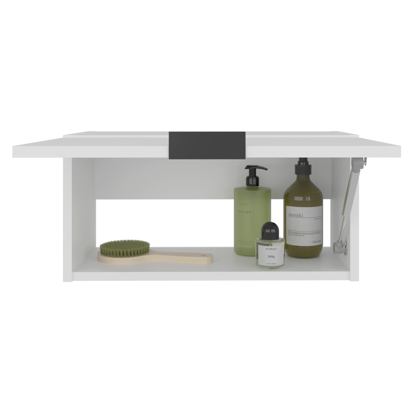Elsah Pull-Up Door Wall Cabinet, Compact Kitchen, Garage or Bathroom Storage Unit