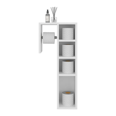 Lodi Freestanding Toilet Paper Cabinet With Slim Vertical Design And Storage Compartment