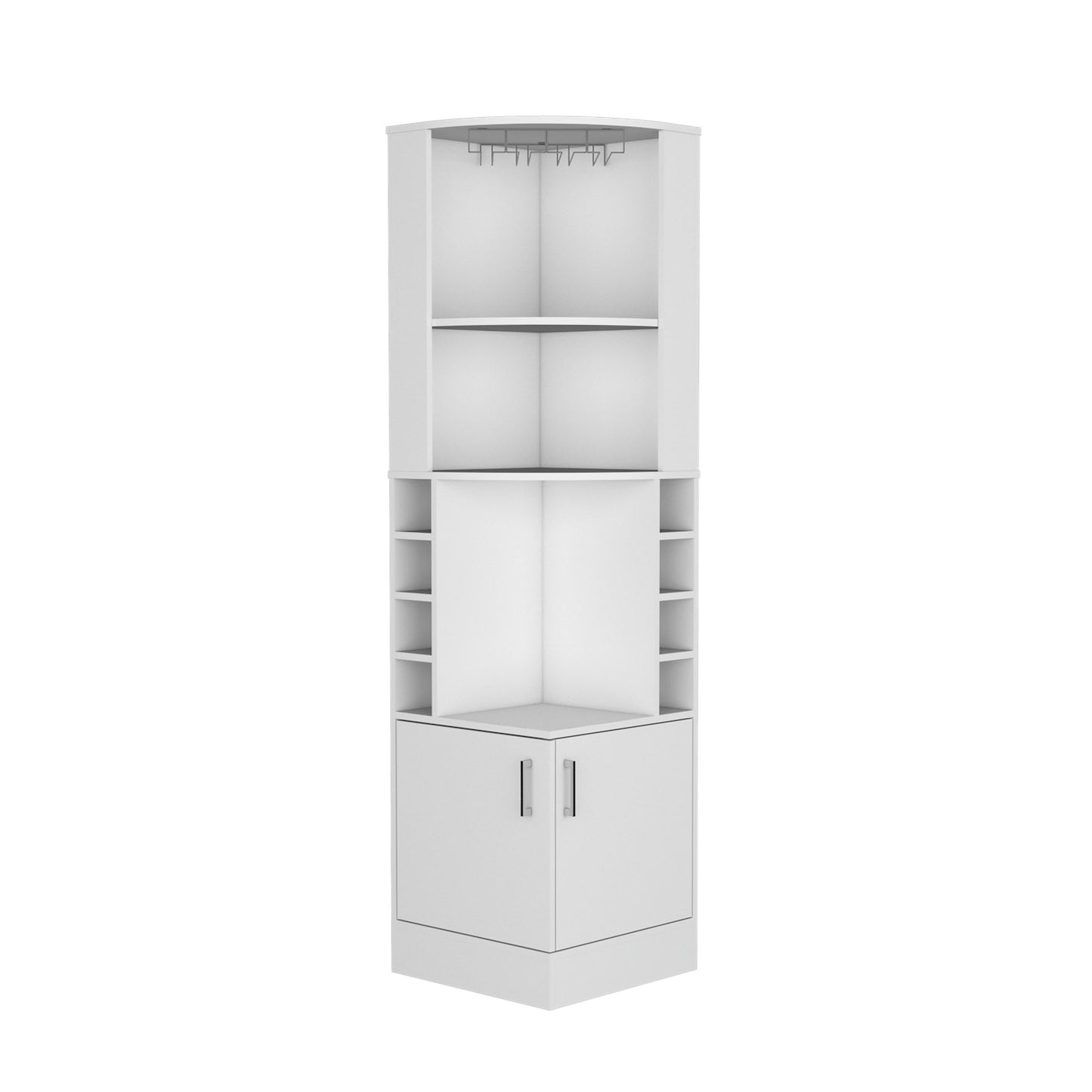 Being Kava Bar Cabinet, Wine Rack with Glass Shelving