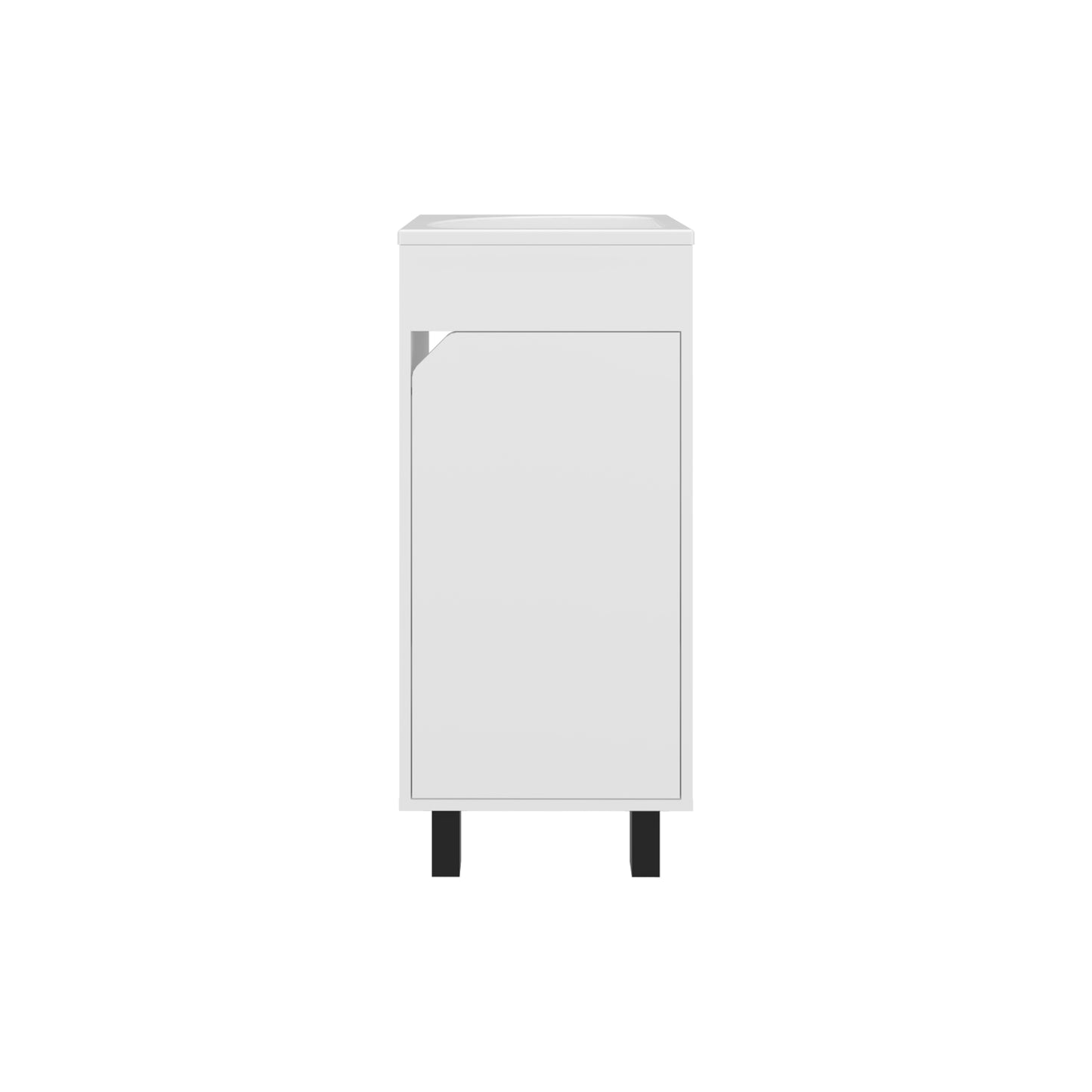 Free standing Vanity Bethel 15.7" Wide, Large Door with Two Shelves