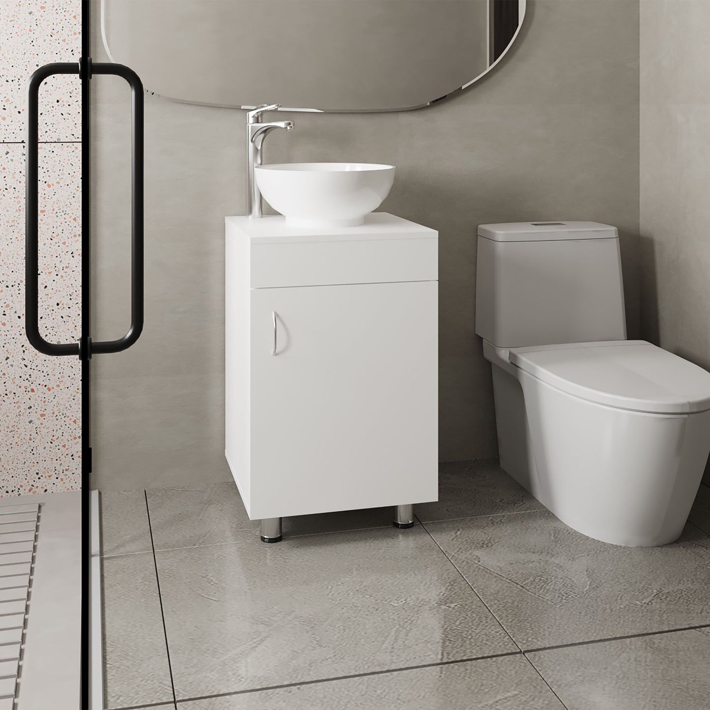Vanity for Sink Tacna 18" Wide, One Door